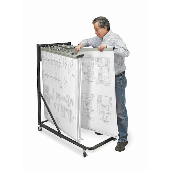 Adiroffice Black, Steel, 27 in W, 48 in L, 28 in D ADI613-BLK-MK - main